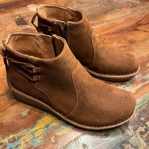 New Born Viana Suede Wedge Bootie